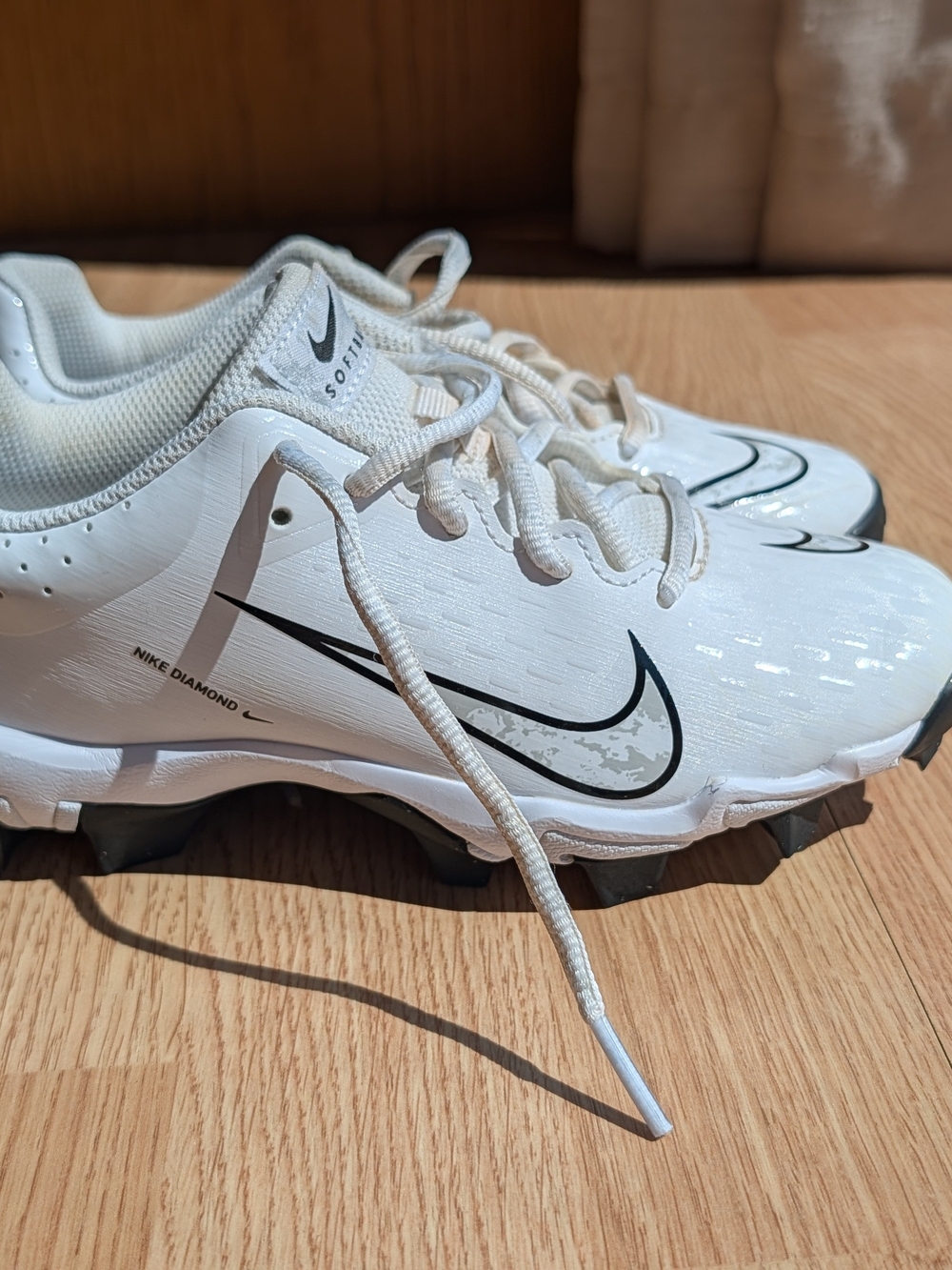 Nike Hyperdiamond 4 Softball Cleats, Size 2
